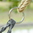 Outsunny Two-Seater Boho Macrame Hammock Swing - Grey – view 8