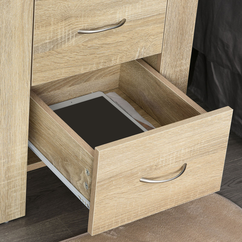 Brown 2-drawer bedside table – image 7