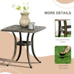 Bronze square side table – image 6