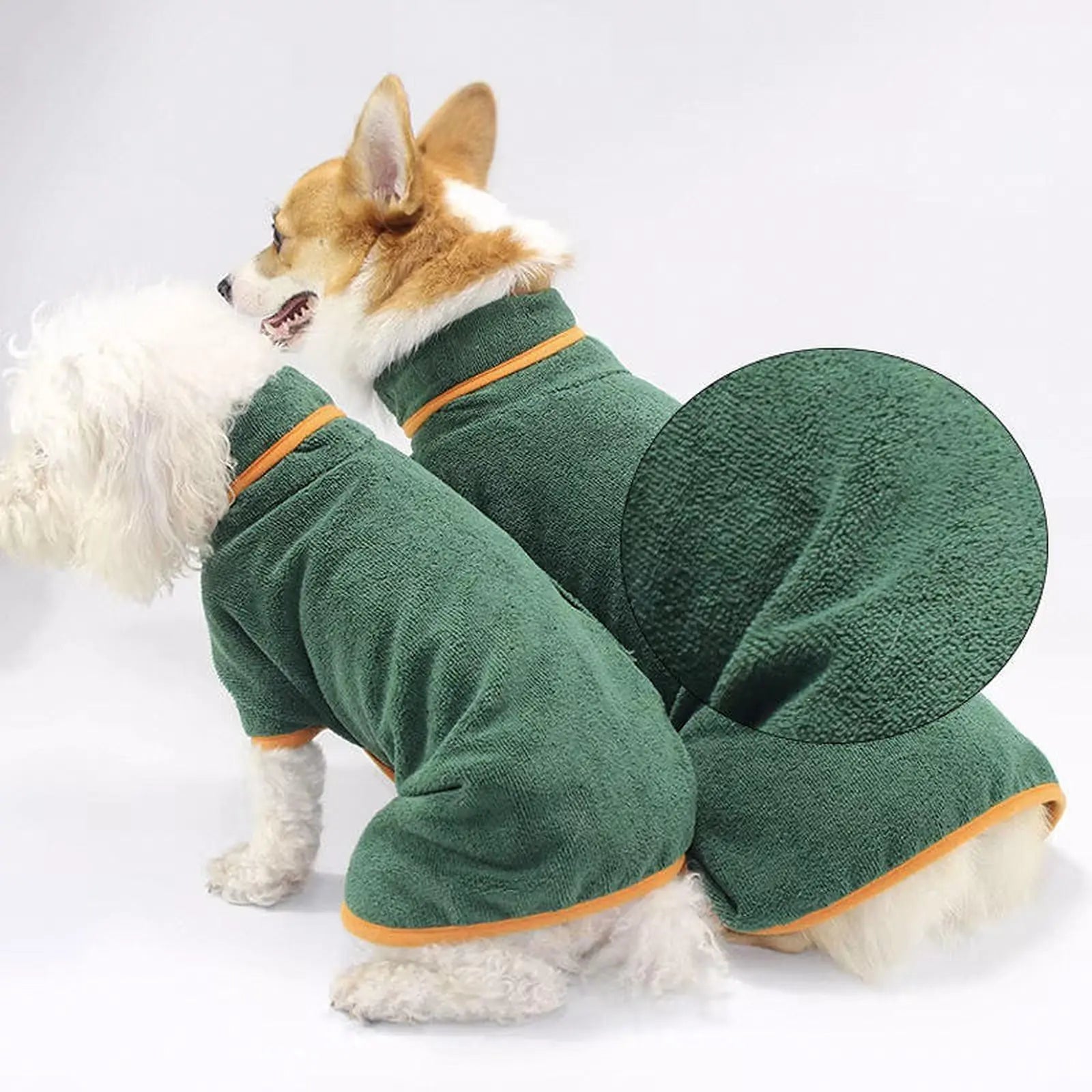Quick-Dry Hooded Dog Bathrobe Towel