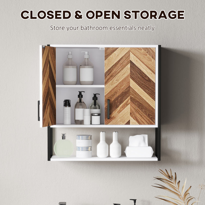 Herringbone wall bathroom cabinet – image 5