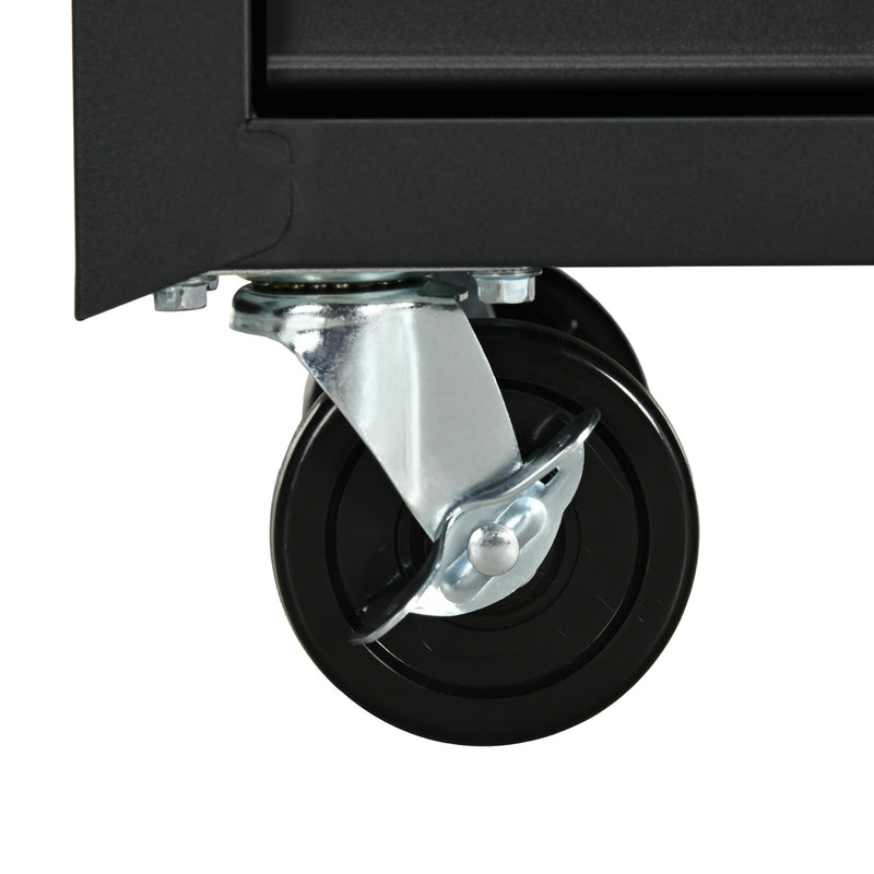 7-Drawer Lockable Rolling Tool Cabinet – Matte Black – image 8 of 9
