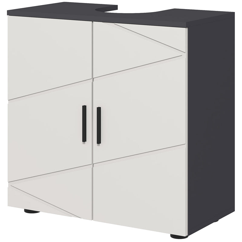 Light grey under sink cabinet – image 10