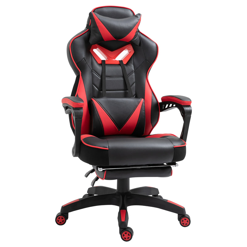 Racing gaming chair with footrest – image 10