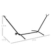 Outsunny 9.5ft Hammock Stand, Portable Hammock with Wheels, Adjustable Hammock Net Stand with Carry Bag, for – view 3