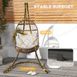 Outsunny Hammock Chair Stand Only, Hanging Chair Stand with Extra Large Base, Heavy Duty Metal Single Hammock Egg Swing – view 6