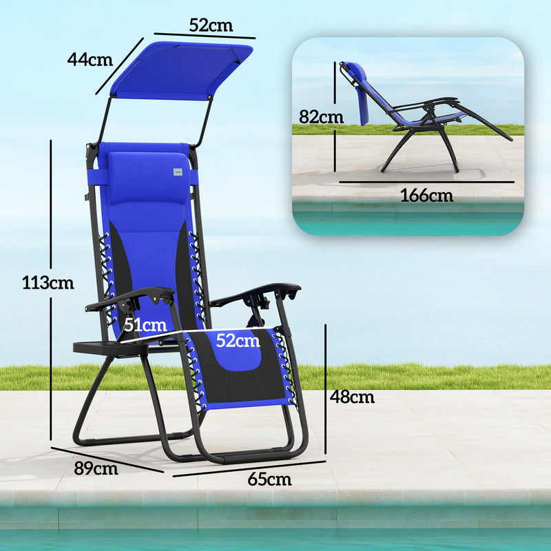 Blue zero gravity chair – image 3