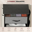 5-drawer fabric chest with side pockets – image 4