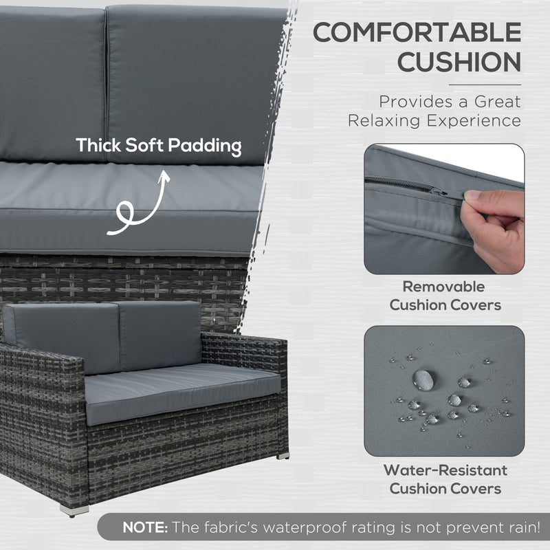 4-piece rattan sofa set – image 6