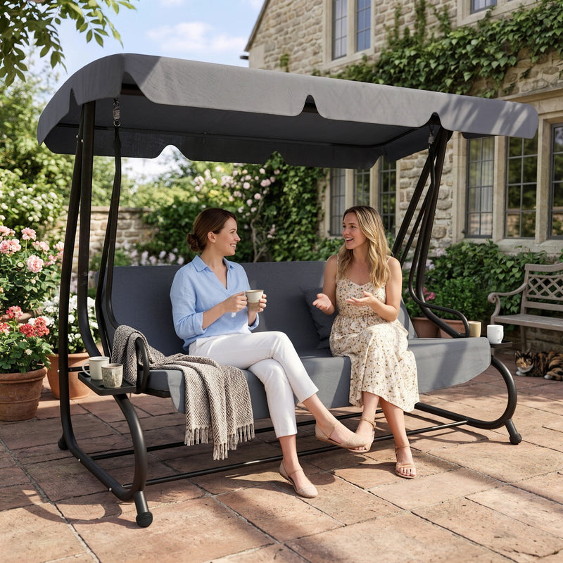 Dark grey swing bed – image 9