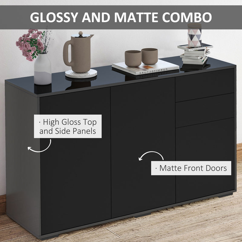 Black push-open sideboard – image 7