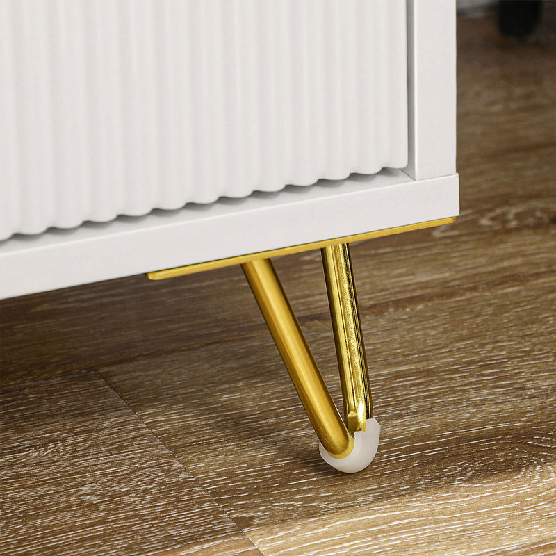 Fluted 3-drawer chest – image 7