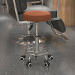 Brown round rolling stool – image 10