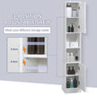 Tall bathroom cabinet with mirror – image 5