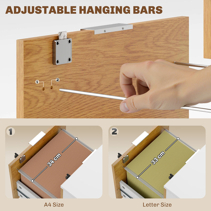 2-drawer lockable filing cabinet – image 5