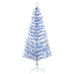 6ft white and blue pre-lit fibre optic Christmas tree