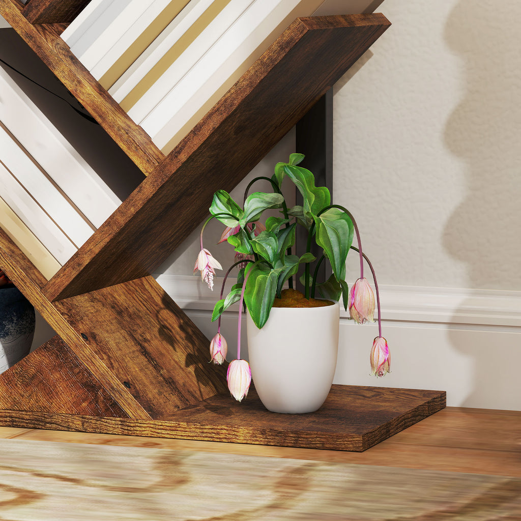 Eight-Section Tree Bookcase - Wood-Effect