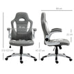 Racing gaming chair with flip-up arms – image 3
