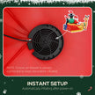 Built-in fan used to inflate the Christmas display