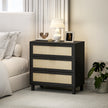Rattan 3-drawer chest – image 2