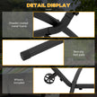 Outsunny 9.5ft Hammock Stand, Portable Hammock with Wheels, Adjustable Hammock Net Stand with Carry Bag, for – view 6