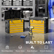 4-Drawer Portable Tool Box with Top Tray & Parts Boxes – Yellow – image 5 of 9