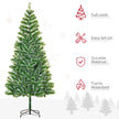 HOMCOM 7FT Indoor Christmas Tree Artificial Decoration Xmas Gift with Metal Stand Branch Tips – view 4