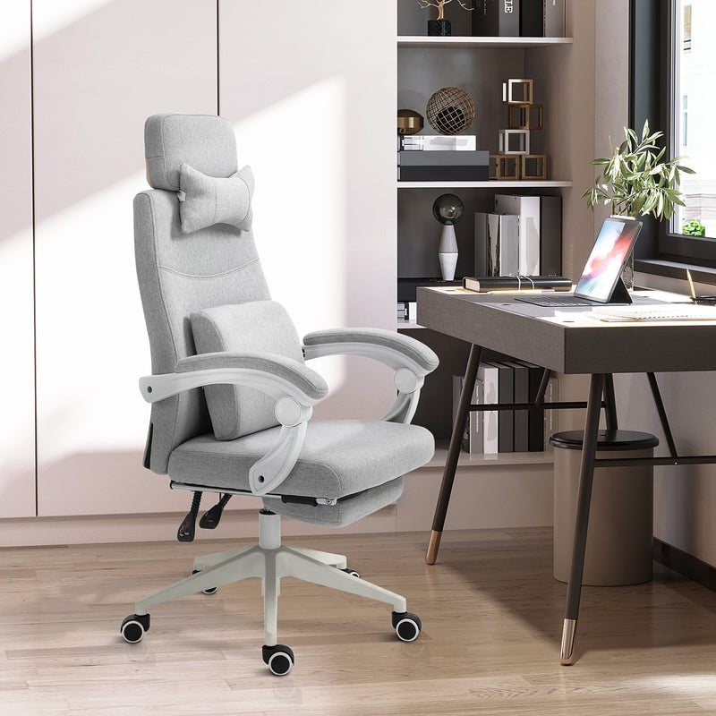 Reclining office chair with footrest – image 2
