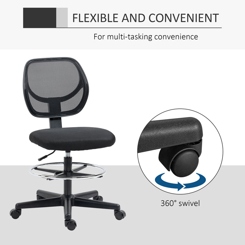 Armless mesh draughtsman chair – image 8