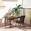 Folding mesh garden chairs, black – image 8