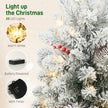 60 cm pre-lit snowy tabletop tree – image 5
