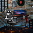 Racing gaming chair with footrest – image 2