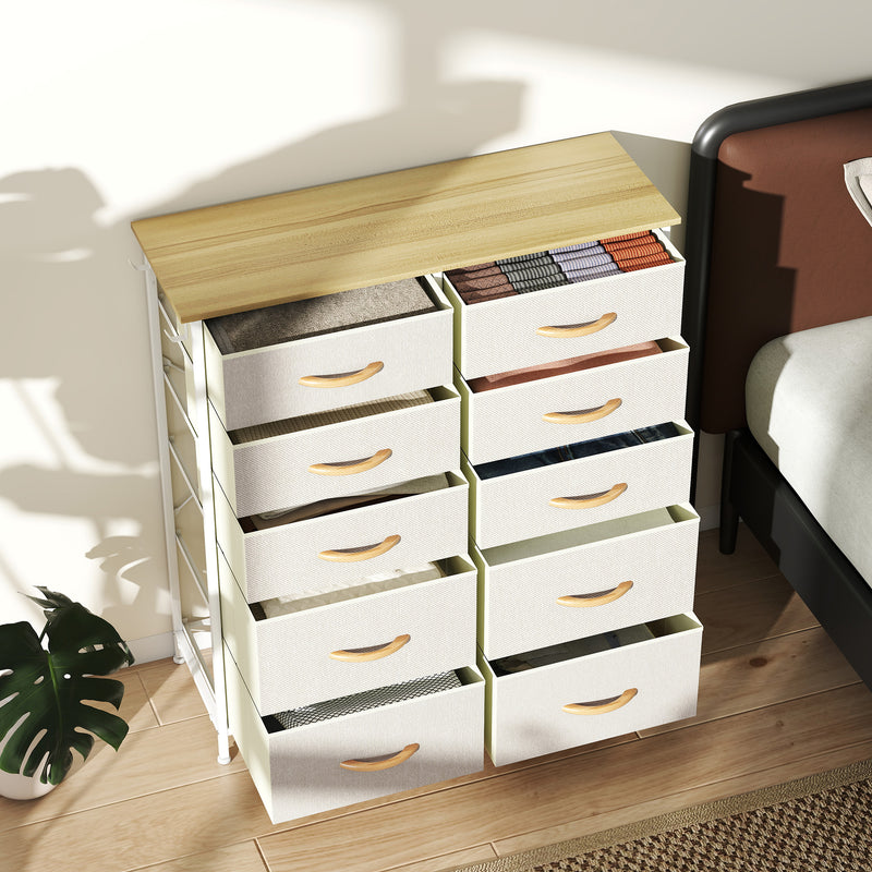 10-drawer fabric chest with side pockets – image 8