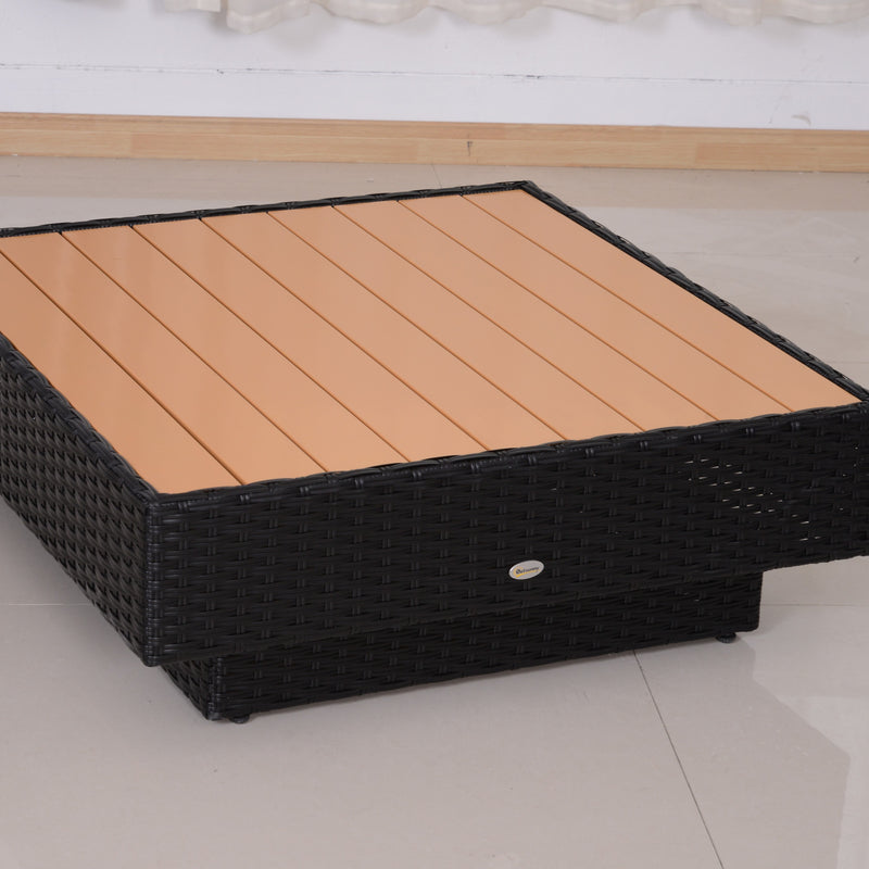 5-seater black rattan corner sofa – image 10