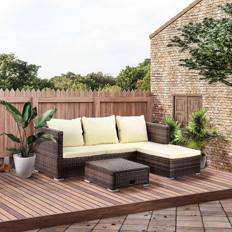 Reclining rattan corner sofa set – image 10
