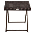 Folding rattan side table – image 10