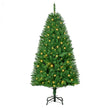 5ft green pre-lit Christmas tree with 150 warm white LED lights