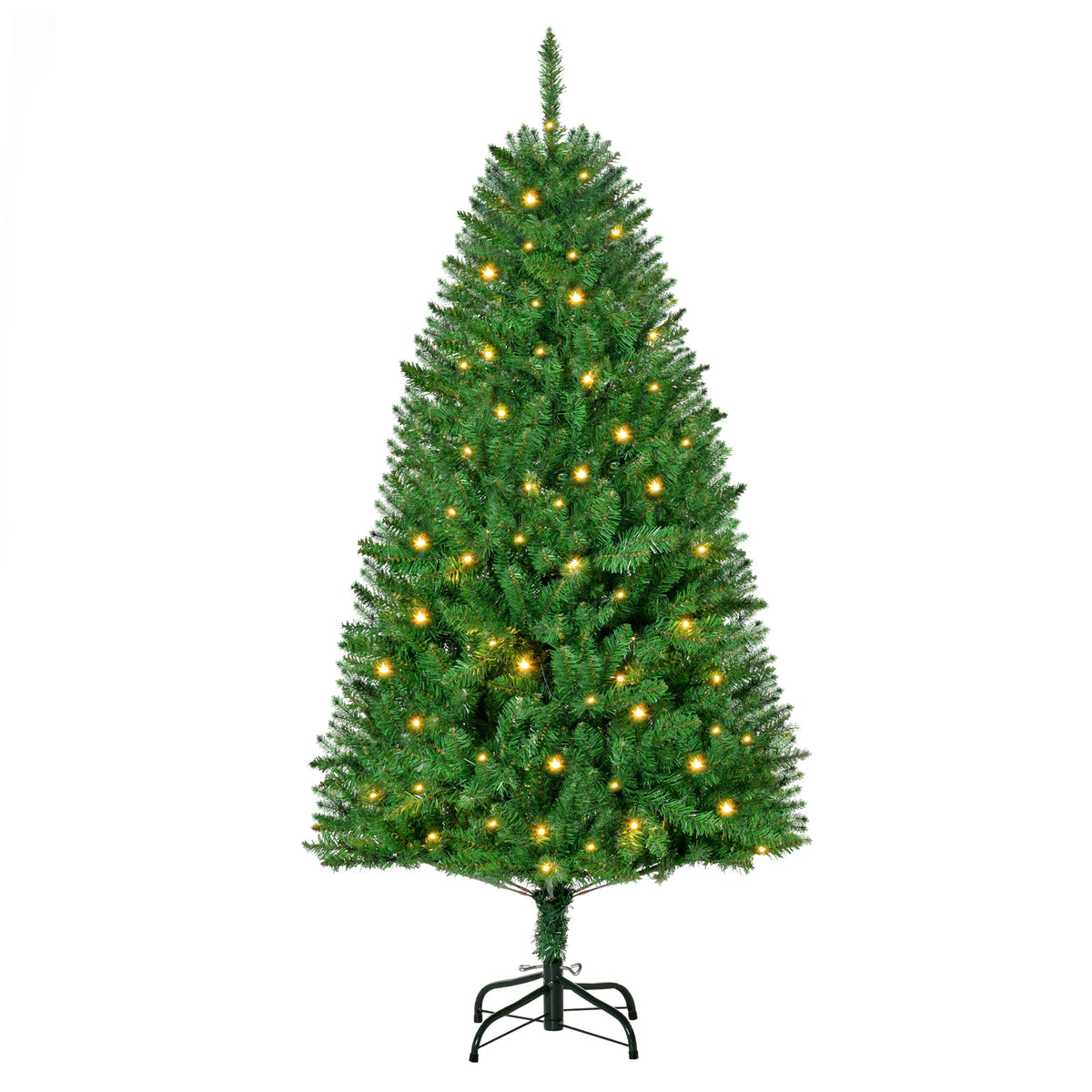 5ft green pre-lit Christmas tree with 150 warm white LED lights