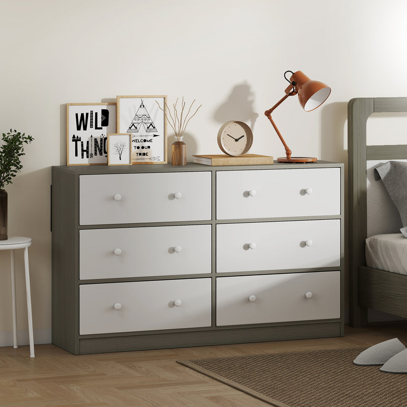 Wide 6-drawer chest of drawers – image 2