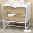 White & oak bedside table – image 6