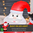 LED lighting on the 4ft Santa