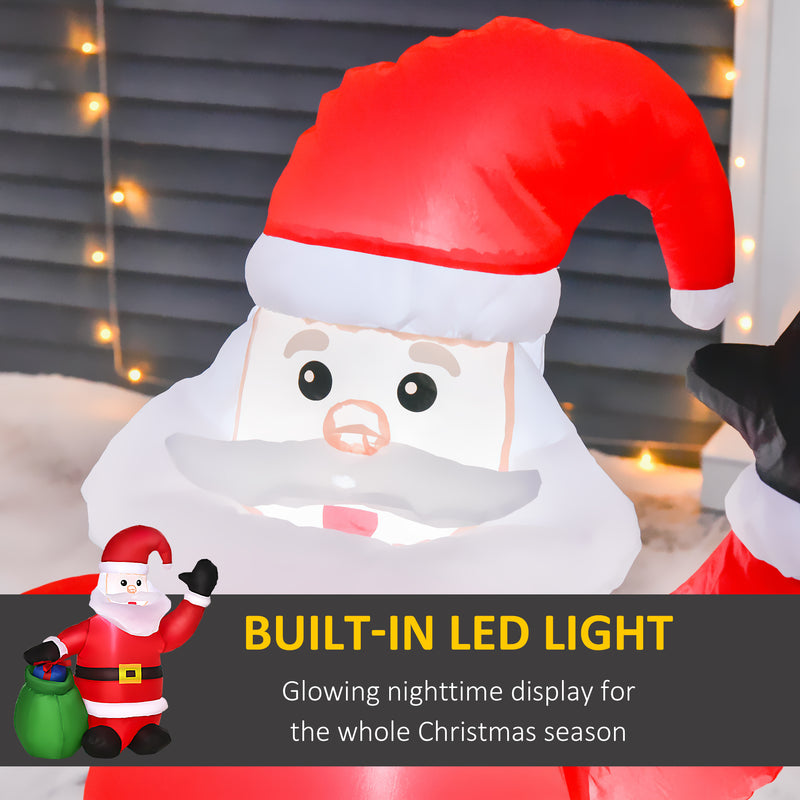 LED lighting on the 4ft Santa