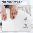 HOMCOM Teddy Fleece Office Chair with Wheels - Cream White – view 7