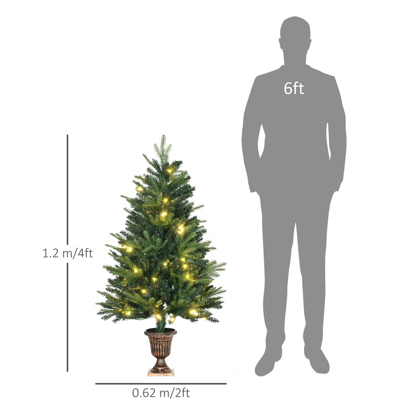 4ft pre-lit Christmas tree with vase base – image 3