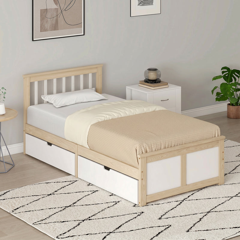 Single pine storage bed – image 8