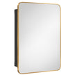 HOMCOM 50.8 x 11.6 x 71 cm Bathroom Mirror Cabinet, Wall Cabinet with Adjustable Shelves, Wall-Mounted or Recessed – view 10