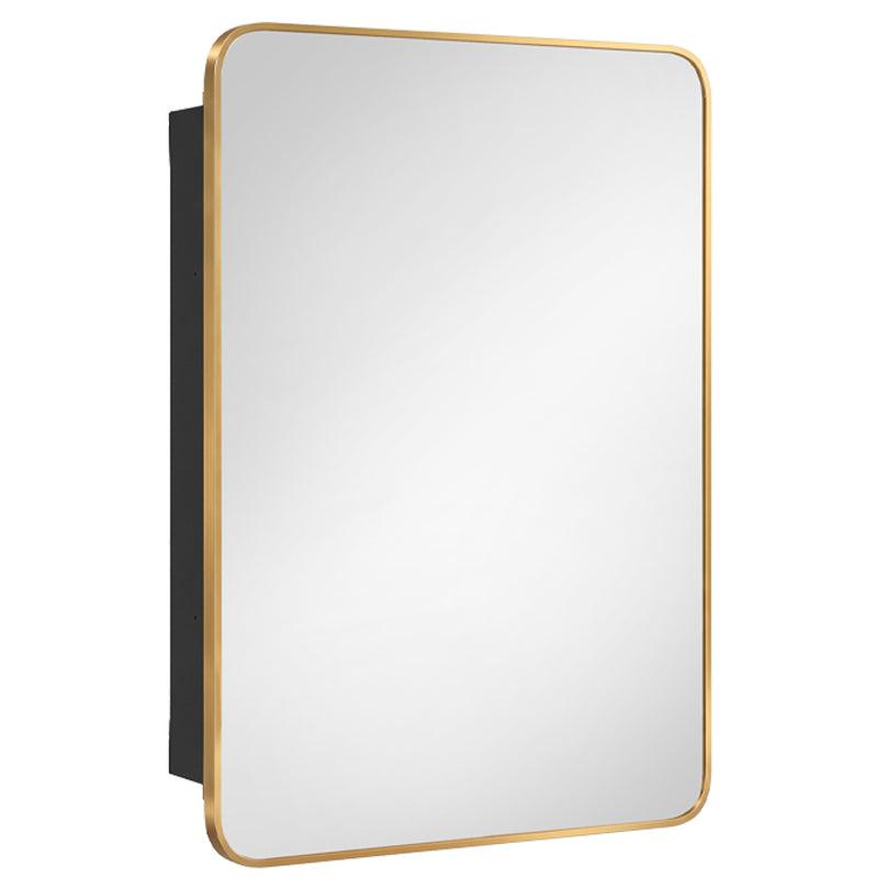 HOMCOM 50.8 x 11.6 x 71 cm Bathroom Mirror Cabinet, Wall Cabinet with Adjustable Shelves, Wall-Mounted or Recessed – view 10