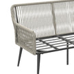 4-piece wide-seat rattan set, light grey – image 10