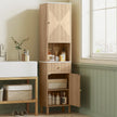 Tall slim bathroom cabinet with drawer – image 2