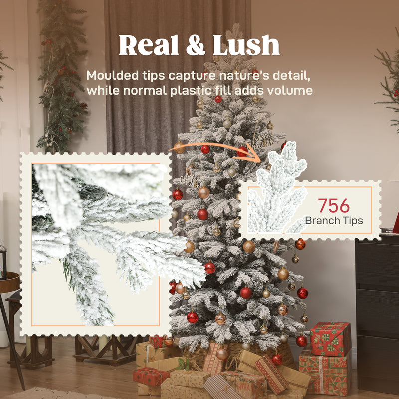 6ft frosted pencil Christmas tree – image 5